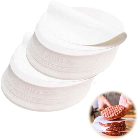 - 1000 pcs papier steak haché Rond 11 cm pour presse steak haché Ø 11 cm, papier sulfurisé 11cm pour presse steak haché machine steak haché (1000, 11cm) (1/5)