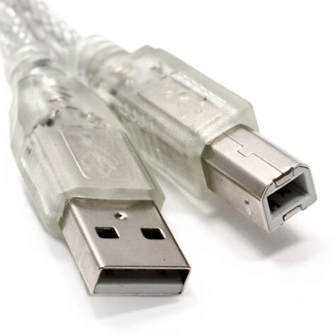 Câble USB de 3 m pour imprimante multifonction sans fil Brother MFC-J475DW, argent (1/5)