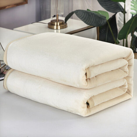 Couverture Polaire My World Cloud Sherpa - Beige/gris - 50x60 Pouces (127x152 Cm) - Neuve