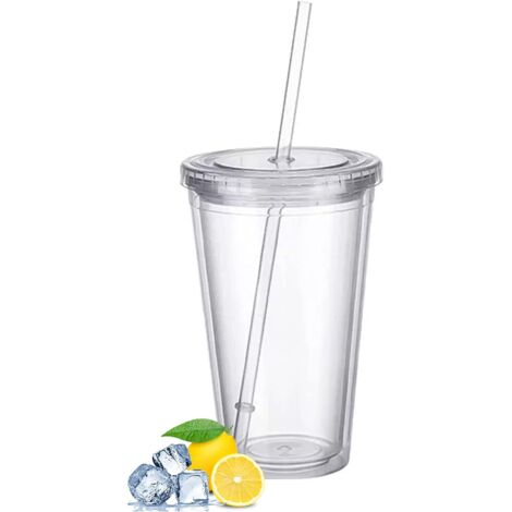 Gobelet Starbucks 710 Ml Avec Couvercle Et Paille - Double Paroi - Couleur Diamant