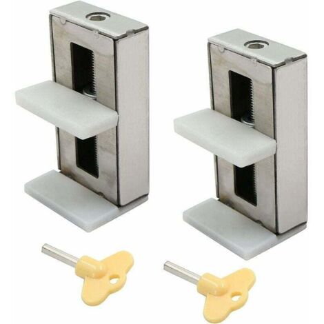 3Pcs Verrou Baie Coulissante, Serrure Fenetre Coulissante, Serrure De