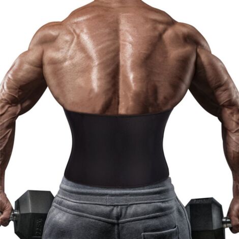 Corset Minceur Néoprène Fitness – Gaine Ventre Plat Compression, Sport & Quotidien, Noir
