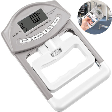 AMZSTAR Dynamomètre numérique de 90 kg - Mesure de la force - Capture automatique - Prise en main électronique - Prise en main - Pour entraînement de force - Bleu AMZSTAR Dynamomètre numérique de 90 kg - Mesure de la force - Capture automatique - Prise en main électronique - Prise en main - Pour entraînement de force - Bleu