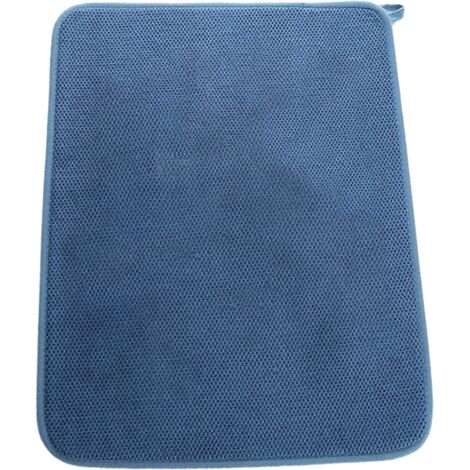JAONLD Tapis Égouttoir Vaisselle 50x60cm Absorbant Noir - Tapis Bar Café Machine à Café Super Absorbant
