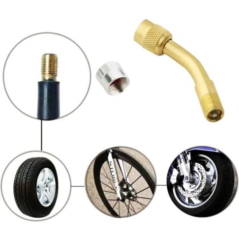 Kit De 14 Pièces Rallonges De Valve De Pneu - Angles 45°, 90°, 135° - Pour Voiture, Moto, Vélo, Camion - TR413