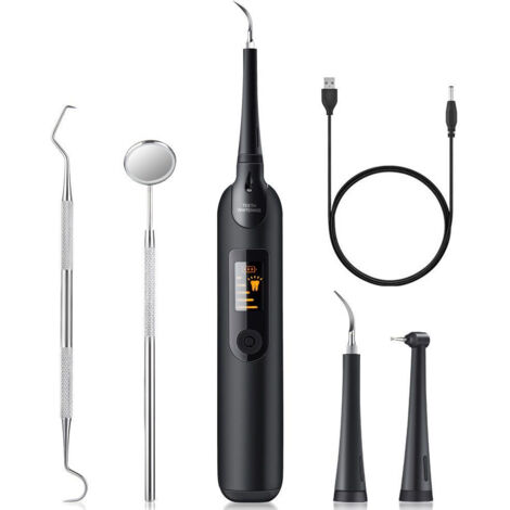 Kit de nettoyage dentaire ultrasonique, combat les taches, la plaque dentaire et le tartre (1/4)