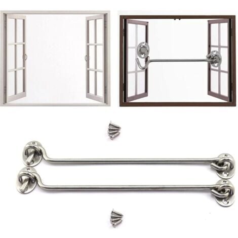 Crochet De Cabine,2 Pack Acier Inoxydable Abri De Verrouillage 4 Pouces