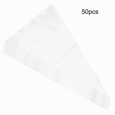 Lot De 600 Poches à Douille Plastique Alimentaire Lot De 600 Poches à Douille Jetables 30,5 Cm – Pour Glaçage, Décoration De Gâteaux Et Biscuits