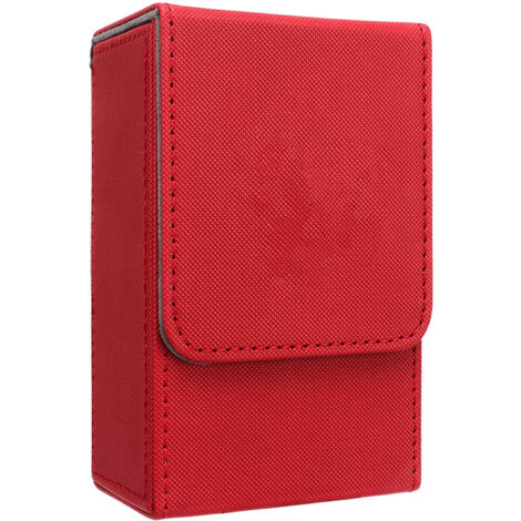 Boîte de rangement pour cartes de tarot en cuir PU, grand format avec motif soleil-lune, pour cartes de taille standard. (1/4)