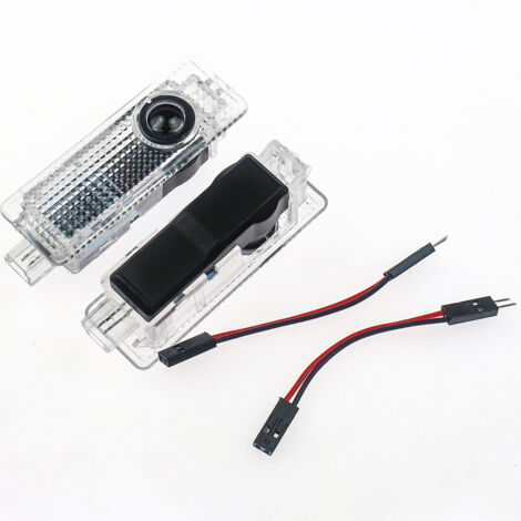 Projecteur de Lumière de Voiture,LED Lumière de Porte de Voiture,Projecteur de Porte de Voiture pour Logo,pour A1/A3/A4/A5/A6/Q3/Q5/Q7/A7/A8/R8/TT(4 Pièces). (1/2)