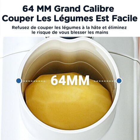 Râpe à Légumes Électrique AOBOSI Avec 3 Lames - Râpe Et Émince Carottes Pommes De Terre
