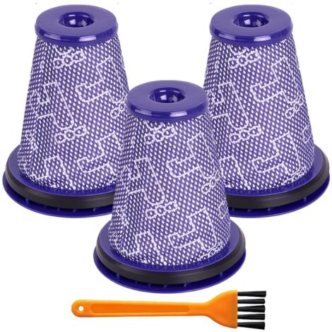 Lote de 3 filtros pre-motor de repuesto para aspiradora Dyson Big Ball CY22 CY23 CY24 CY25 CY26 CY27 CY28 DY75 DY77 DY78 1 cepillo de limpieza (1/5)