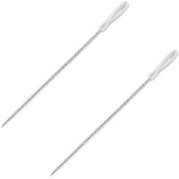 Lote de 2 cepillos desatascadores flexibles para tuberías de baño, cocina, eliminar pelos largos, 45 cm