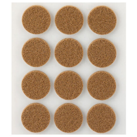 LOT DE 12 FILTRES EN SYNTHÉTIQUE MARRON ADHÉSIFS 22mm PLASFIX INOFIX (1/3)