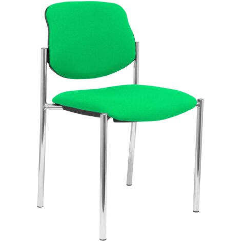 La chaise fixe le cadre chromé vert bali de Villalgordo (1/2)