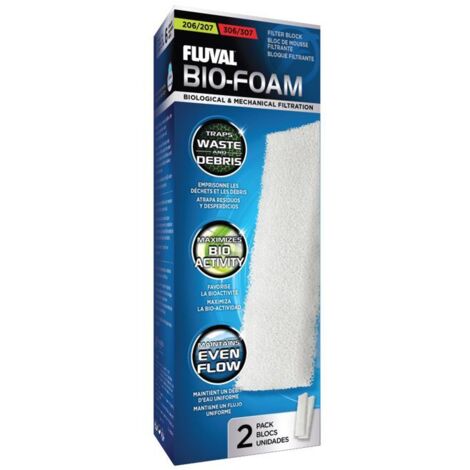 FLUVAL 2 blocs de mousses 206 306 - Pour aquarium (1/4)