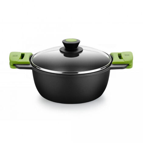 Casserole haute avec couvercle en fonte d'aluminium 28cm prior 400328 bra (1/3)