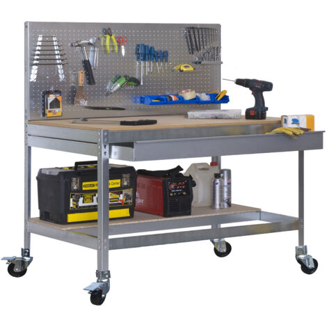 Simonrack Banc de travail moderne galva bois robuste