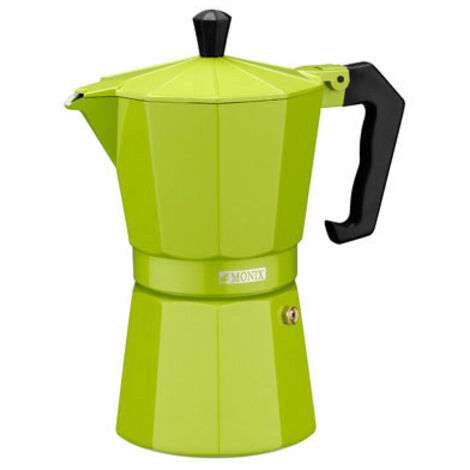 Cafetière vitrocéramique aluminium vert citron 6t. Monix (1/2)