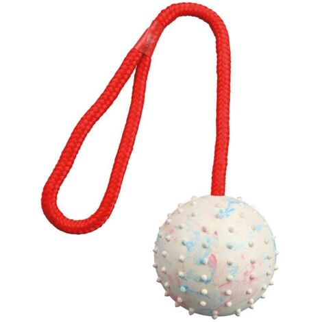 Balle caoutchouc dur pour chien Désignation : Balle caoutchouc dur  Diamètre de la balle : 6 cm  Longueur de corde : Balle caoutchouc dur MORIN IMPORT 750308