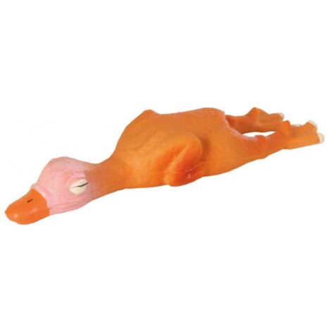 Jouet pour chien en latex en forme d'oie qui couine, 14 cm (1/3)