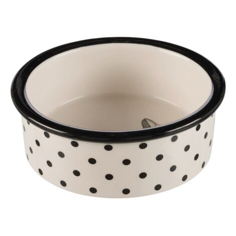 Gamelle, en céramique 0,3 L/ø 12 cm, blanc/noir (1/4)