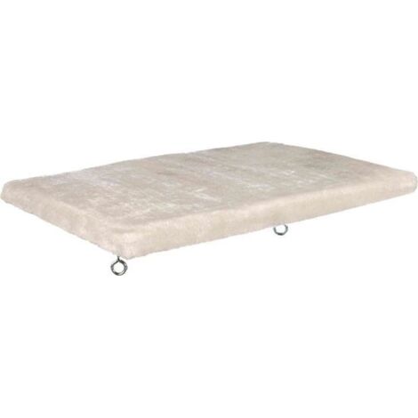 Coin repos rembourré pour rebord de fenêtre - 51 × 36 cm, gris clair (1/3)