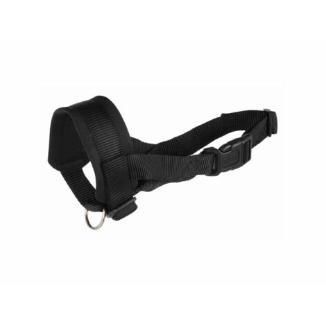 Muselière sangle, en nylon M-L, noir (1/4)
