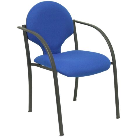 Pack 2 chaises Hellin châssis noir bali bleu (1/5)