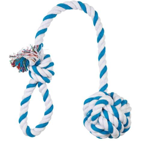 TRIXIE CORDE DE JEU AVEC BALLE - DIAM 7 CM/50 CM ZOO 3269