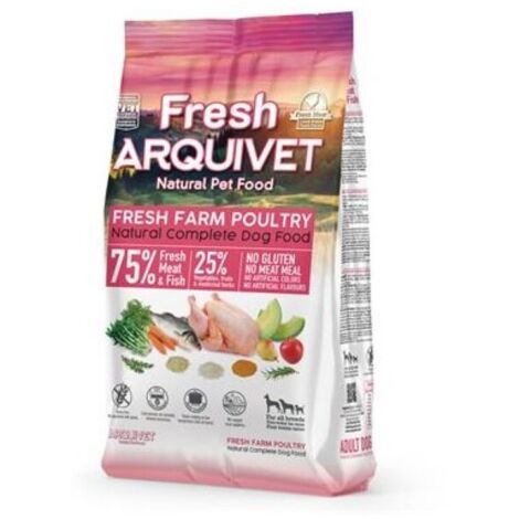ARQUIVET Poulet frais et poisson de mer - croquettes pour chien - 2,5 kg (1/2)