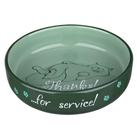 Gamelle, plate, thanks for service, en céramique 0,3 L/ø 15 cm (1/4)