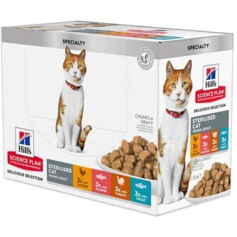 Patee pour chat hills sterilise 12x85gr