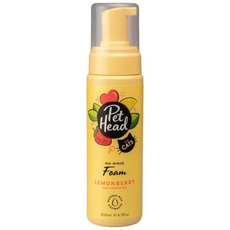 Spray mousse Felin’ Good, shampoing sans rinçage LEMON BERRY 200 ml - PET HEAD Désignation : Spray mousse Felin&039 Good. shampoing sans rinçage LEMON BERRY - PET HEAD Capacité : 200 ml Company of An