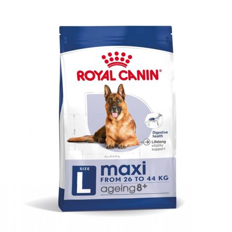 Nourriture que Royal Canin Maxi vieillit 8+ chiens de grande taille (љ partir de 8 ans) - 15kg (1/5)