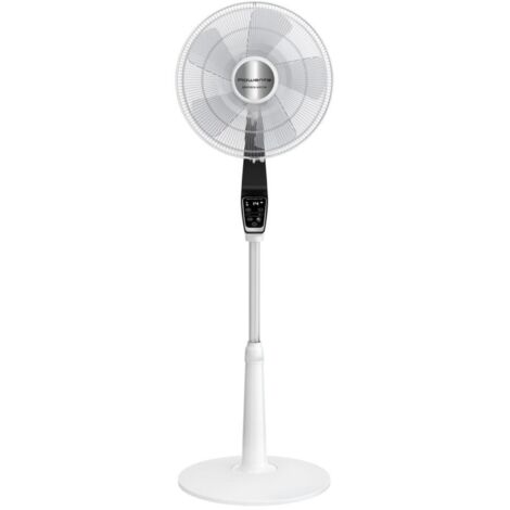 Rowenta – Ventilateur sur pied Turbo Silence Extreme 1400mm – Puissance 34W – 3 vitesses – Alimentation secteur – Couleur noir, blanc
