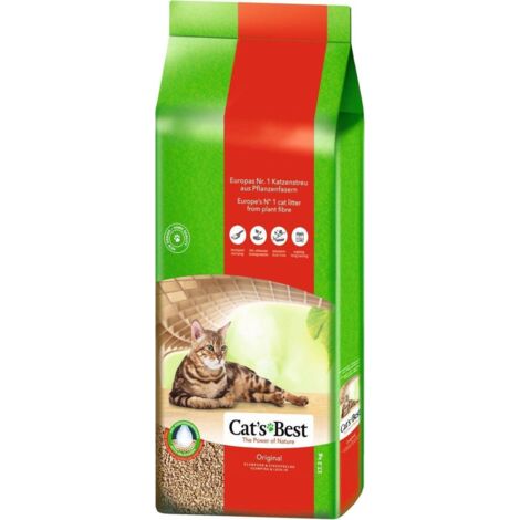 Litière pour chat 17.2 kg – Écologique, agglomérante, 100% naturelle – Absorbe les odeurs, durable et biodégradable – Fibres de bois – Weitere (1/5)