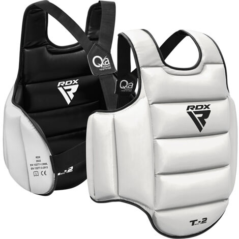 RDX T2 CE Noir/Blanc Plastron Pour le Karaté Certifié Protège Poitrine Rembourré - RDX - SCC-T2B/W-L/XL (1/2)