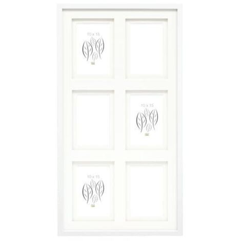 Deknudt Cadre photo élégant blanc multifonctionnel bois MDF (1/3)