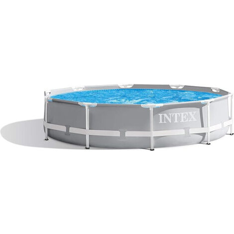 Intex – Piscine hors sol tubulaire Prism Frame 305 x 76 cm – Matériau PVC 3 couches – Capacité 4485 litres – Installation rapide sans outils (1/7)