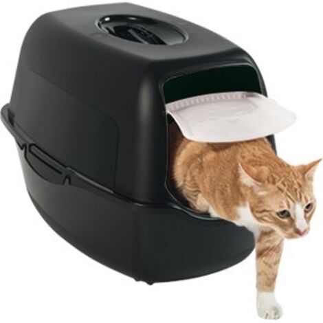Bac à litière pour chat Rotho Bailey Eco Noir (1/4)