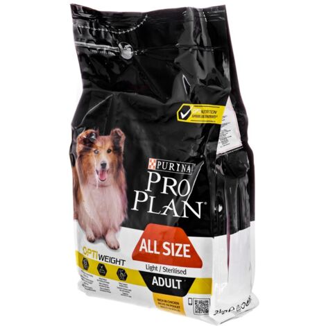 Croquettes pour chien adulte light stérilisé 3 kg – Réduit la sensation de faim – Maintient la masse musculaire – Soutient les articulations – Purina