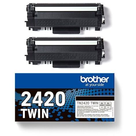 Pack de 2 toners Brother TN2420 Noir (1/5)
