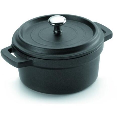 Lacor - Cocotte 16 cm en fonte d'aluminium avec couvercle (1/2)