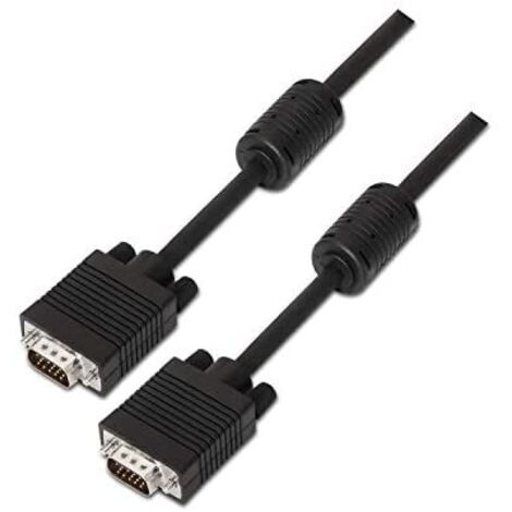 Aisens - Câble svga avec ferrite, hdb15/m-hdb15/m, noir, 15m (1/2)