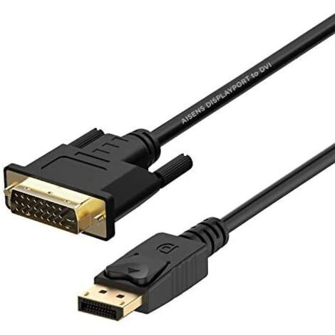 Aisens - Câble de conversion displayport vers dvi, dp/m-dvi/m, noir, 2.0m (1/2)