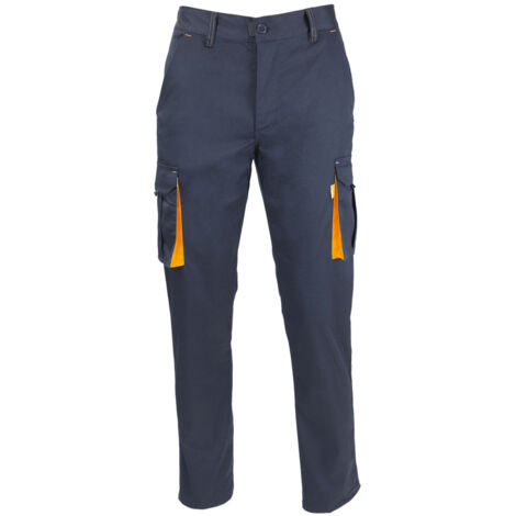Pantalon de travail en tissu élasthanne bleu foncé (Taille 52) (1/5)