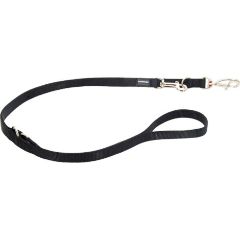 Laisse 3 positions Red Dingo Basic noire Taille : T2