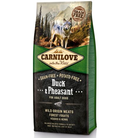 Croquettes pour chien adulte Carnilove au canard et au faisan 12 kg (1/2)