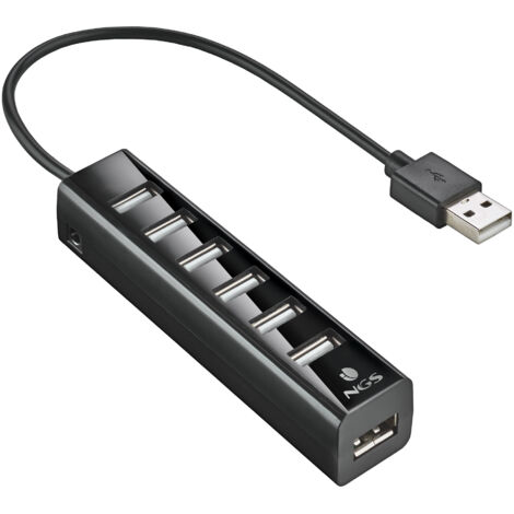 Ngs ihub7 tiny hub usb 2.0 - 7 ports usb 2.0 - adaptateur secteur - vitesse jusqu'à 480mbps (1/3)